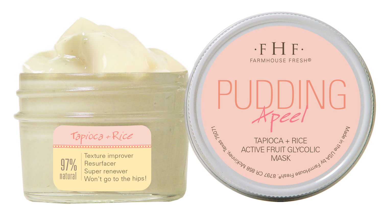 Pudding Apeel® Tapioca + Rice Active Fruit Glycolic Mask