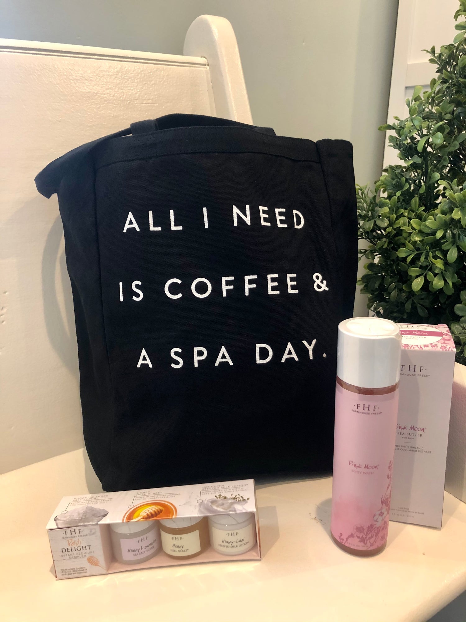 Coffee Spa Day Tote